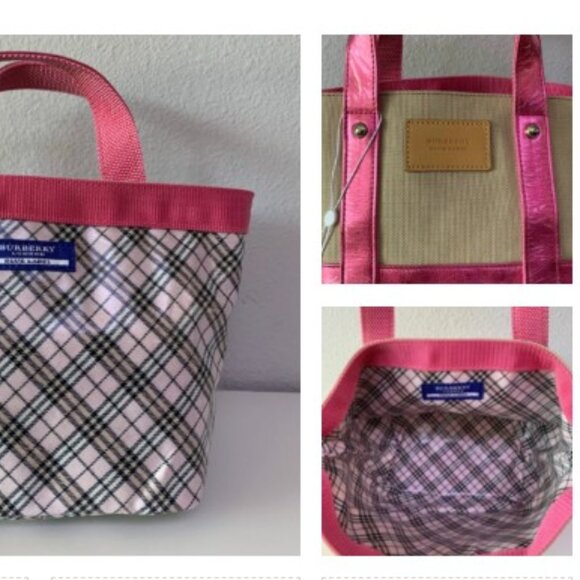 EUC Burberry Blue Label Reversable Mini Tote Bag - Picture 1 of 7